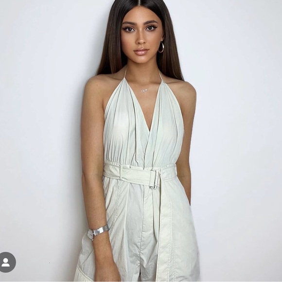 Zara jumpsuit cargo parachute with belt - Picture 3 of 12